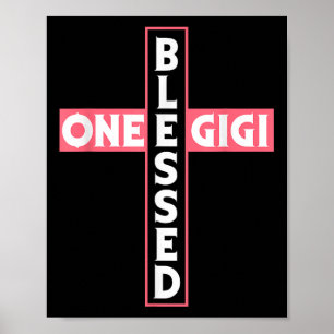 Eine gesegnete Oma Nonna Gigi Granny Nana Mama Je Poster