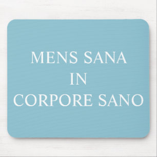 Eine gesunde Geisteshaltung in einer gesunden Musk Mousepad