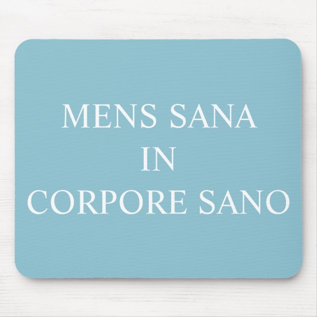 Eine gesunde Geisteshaltung in einer gesunden Musk Mousepad (Vorne)