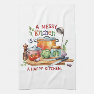 Eine gesunde Küche ist eine glückliche Küche Geschirrtuch