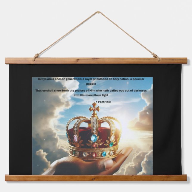 EINE GEWÄHLTE GENERATION WANDTEPPICH MIT HOLZRAHMEN (Vorne)