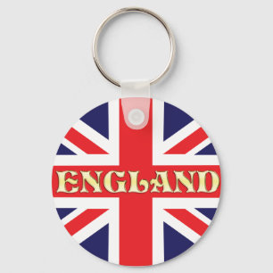 Eine Gewerkschafts-Jackflagge mit England über ih Schlüsselanhänger