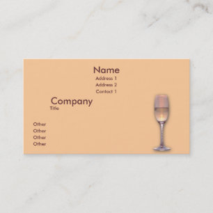 Eine Gläser Visitenkarte