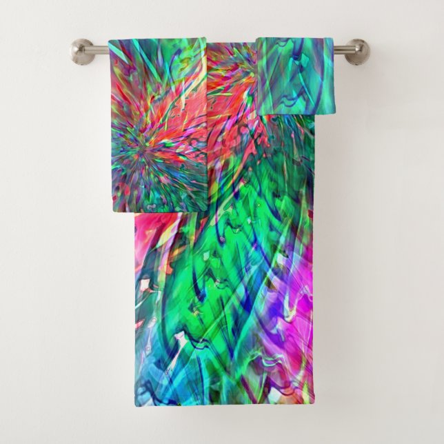 Eine glatte Spirale in sich überlappenden, schauta Badhandtuch Set (Insitu)