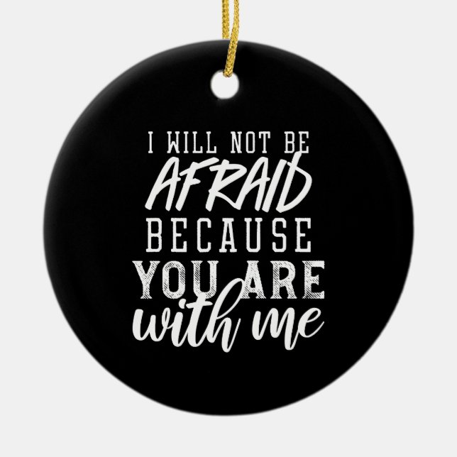 Eine Glaubensbasierte Erinnerung: Vertrauen in den Keramik Ornament (Vorne)