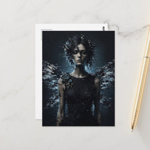 Eine Glitch-Fee Postkarte