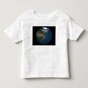 Eine globale Ansicht über Asien mit arktischem Kleinkind T-shirt
