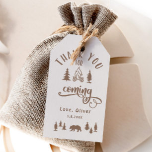 Eine glückliche Camper-Geburtstagsfeier Geschenkanhänger
