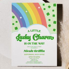Eine glückliche Charm St. Patrick's Day Baby Dusch Einladung