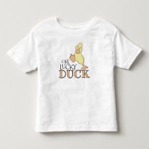 Eine glückliche Ente Süße Cartoon-Grafik Kleinkind T-shirt