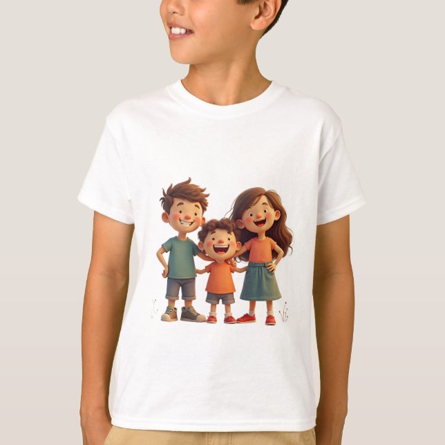 Eine glückliche Familie T-Shirt (Vorderseite)