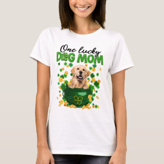 Eine glückliche Hündin Mama Golden Retriever Mama T-Shirt