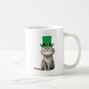 Eine glückliche irische Katze Kaffeetasse