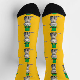 Eine glückliche irische Katze Socken