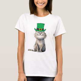 Eine glückliche irische Katze T-Shirt
