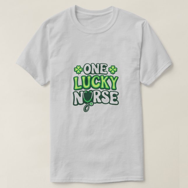 Eine Glückliche Krankenschwester – St. Patrick’s D T-Shirt (Design vorne)