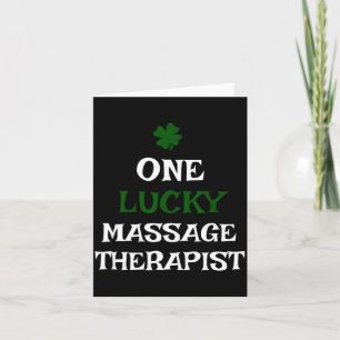 Eine glückliche Massagetherapeutin St. Patricksday Karte
