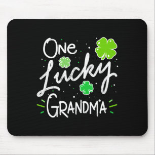 Eine glückliche Oma St. Patricks-Tag Langarm Mousepad