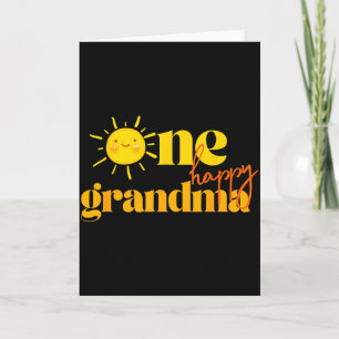 Eine glückliche Oma zum Geburtstag erste Reise um Karte