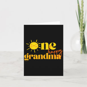 Eine glückliche Oma zum Geburtstag erste Reise um  Karte