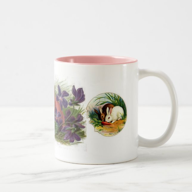 Eine glückliche Ostern-Tasse Zweifarbige Tasse (Rechts)