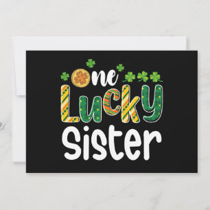Eine glückliche Schwester Matching Familie St Patr Einladung