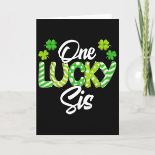 Eine glückliche Schwester Shamrock Irische Schwest Karte