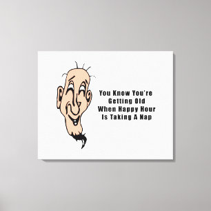 Eine glückliche Stunde für einen alten Mann Leinwanddruck