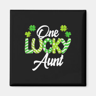 Eine glückliche Tante Shamrock Irische Tante St. P Magnet