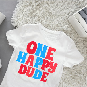 Eine glücklicher Typ Tropischer Sommer 1. Geburtst Baby T-shirt