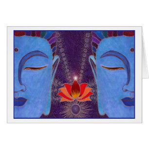 Eine glückselige Meditations-Karte