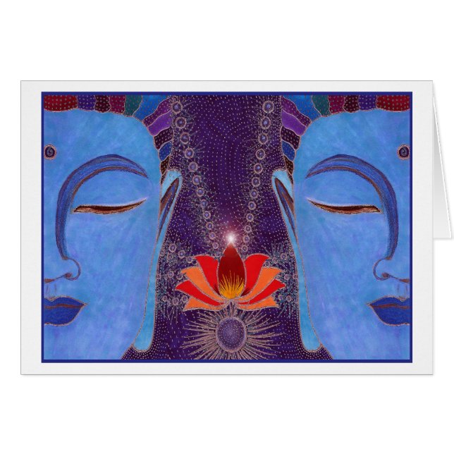 Eine glückselige Meditations-Karte (Vorderseite (Horizontal))