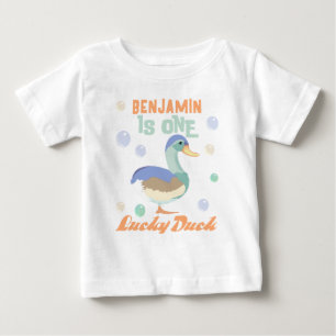 Eine Glücksentchen & Blasen zum ersten Geburtstag  Baby T-shirt