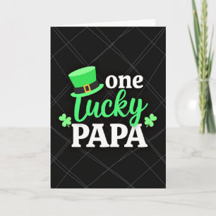 Eine Glückspapa-St.-Patricks-Karte Karte