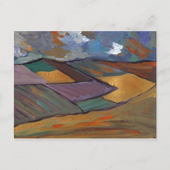 EINE GOLDENE LANDSCHAFT POSTKARTE (Vorderseite)