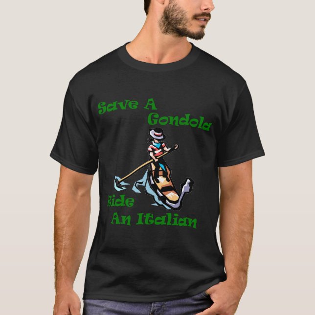 Eine Gondelfahrt auf Italienisch gerettet T-Shirt (Vorderseite)