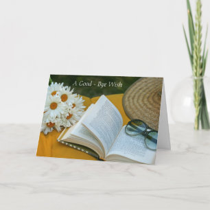 Eine "Goodbye Wish Flatting Grußkarte" Karte