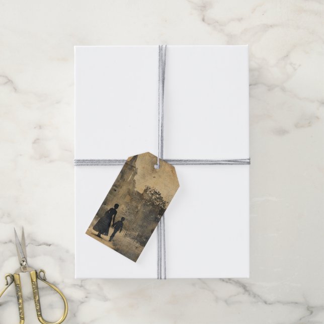 Eine gotische Mutter Serien Design #8 Geschenkanhänger (Mit Garn)