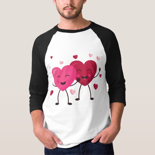 Eine Grafische Designfeier der Freude ❤️ T-Shirt (Vorderseite)