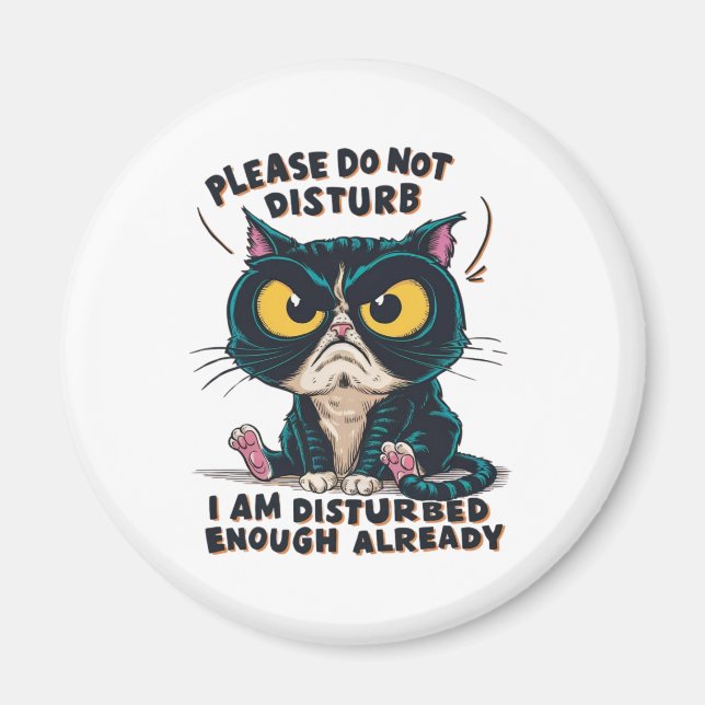 Eine grausame Katze mit übergroßen Magnet (Vorne)