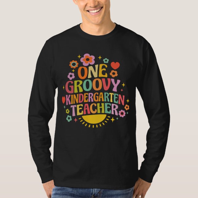 Eine groovy Kindergärtnerin T-Shirt (Vorderseite)