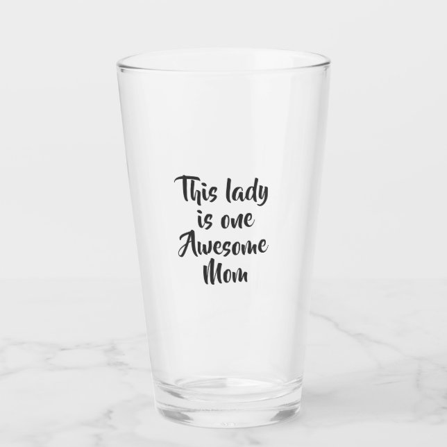 Eine großartige Mutter Lustig Glas (Vorderseite)