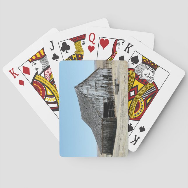 Eine große alte Scheune Spielkarten (Rückseite)