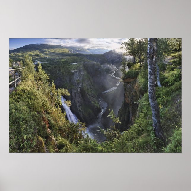 Eine große Aussicht auf den Abend - Hordaland, Nor Poster (Vorne)