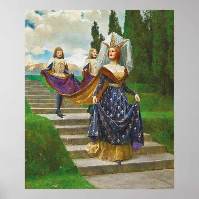 Eine große Dame, c. 1910 von John Collier Poster (Vorne)