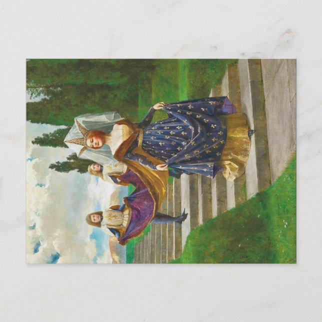 Eine große Dame, c. 1910 von John Collier Postkarte (Vorderseite)