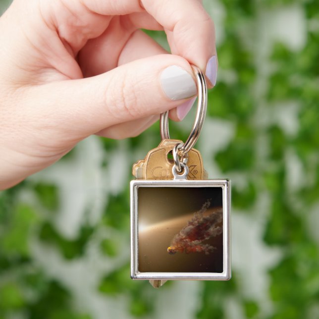 Eine große Eruption um Star Ngc 2547-Id8. Schlüsselanhänger (Hand)