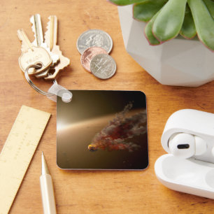 Eine große Eruption um Star Ngc 2547-Id8. Schlüsselanhänger