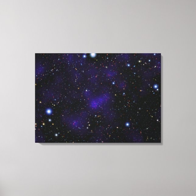 Eine große Galaxiensammlung Leinwanddruck (Vorderseite)