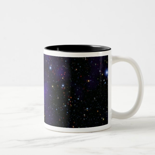 Eine große Galaxiensammlung Zweifarbige Tasse (Rechts)